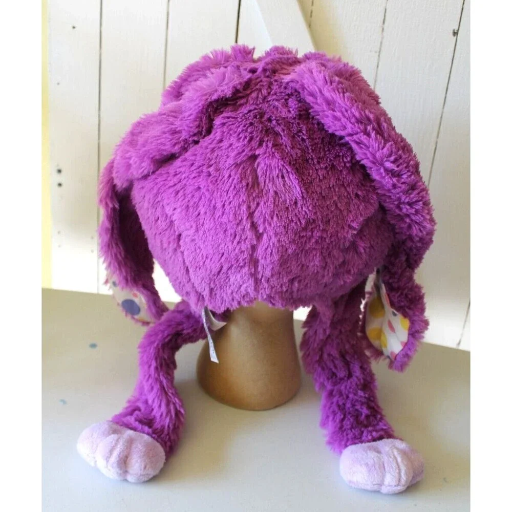 MY PILLOW PETS  PLUSH PURPLE  BUNNY HAT KIDS NEW